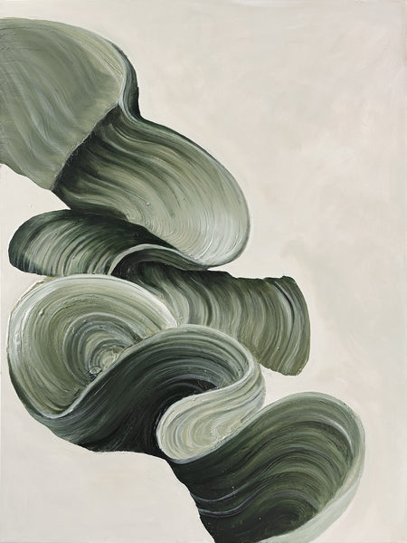 GREEN WAVES | UNIKA MALERI Unika Maleri ART COPENHAGEN 90x120cm