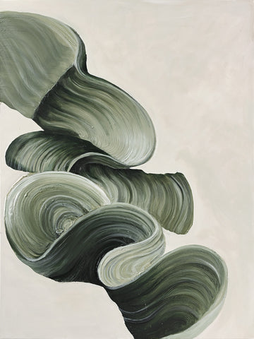 GREEN WAVES | UNIKA MALERI Unika Maleri ART COPENHAGEN 90x120cm