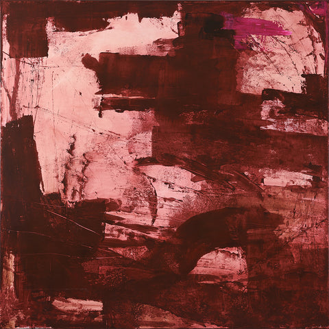MECCA RED | UNIKA MALERI Unika Maleri ART COPENHAGEN 100x100cm