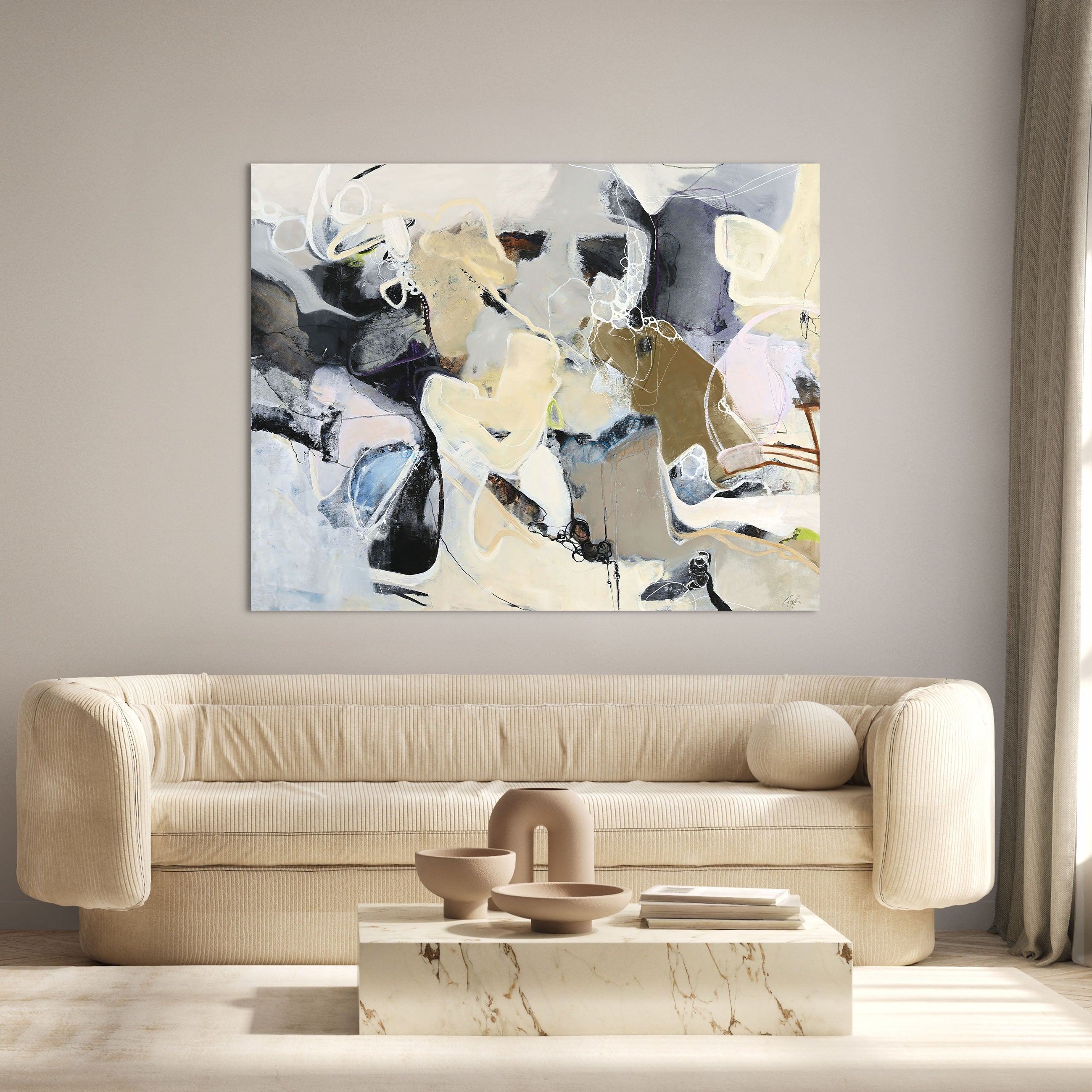 Rediscover | UNIKA MALERI Unika Maleri ART COPENHAGEN 150x118 cm