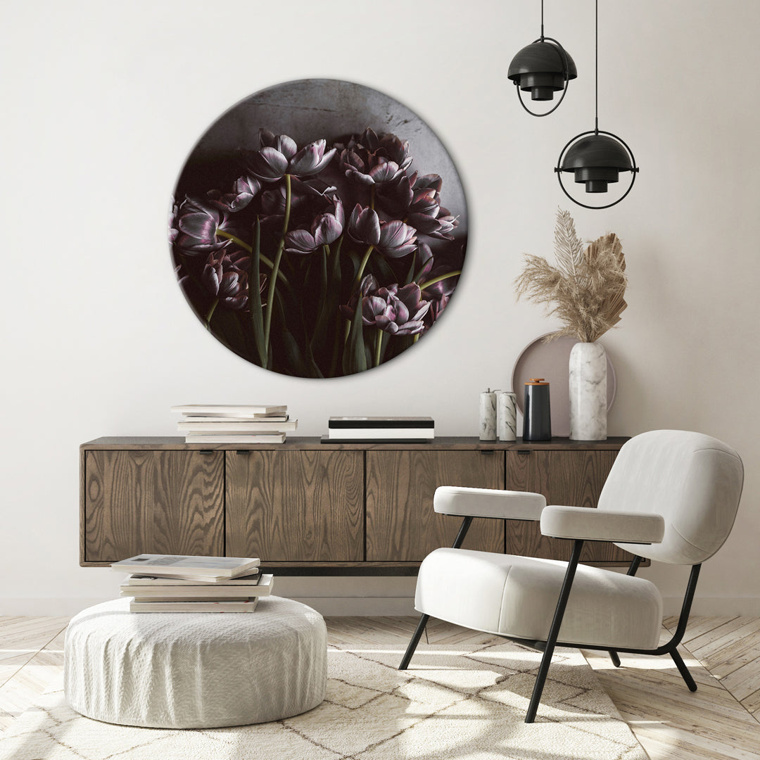 Dark tulips | CIRCLE ART Circle Art ART COPENHAGEN   