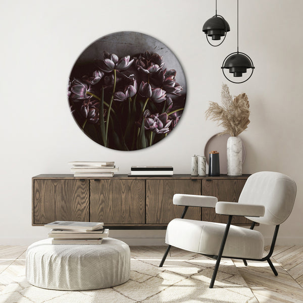 Dark tulips | CIRCLE ART Circle Art ART COPENHAGEN   