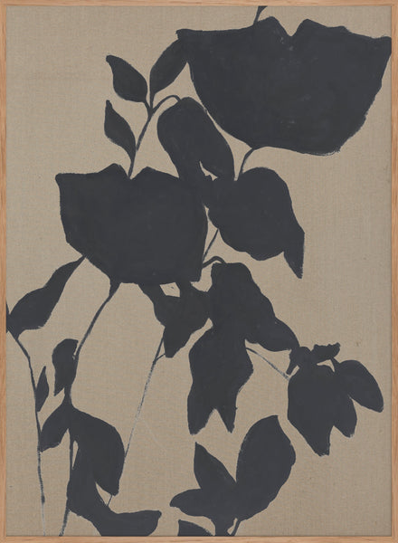 Fortuna Black | DESIGN MALERI Design maleri ART COPENHAGEN 90x120 Hørlærred Egeramme