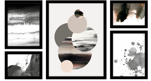 MI Collage 5-set Planets | Plakat sæt Indrammet plakat sæt MF