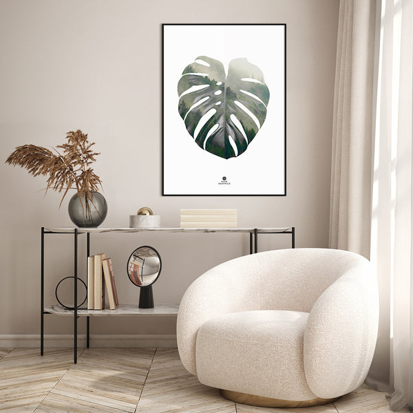 Monstera Leaf | INDRAMMET BILLEDE Indrammet billede MF