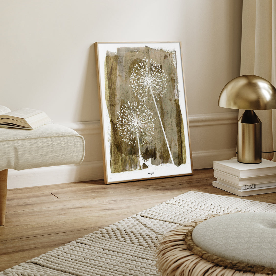 White Dandelion | INDRAMMET BILLEDE Indrammet billede MF