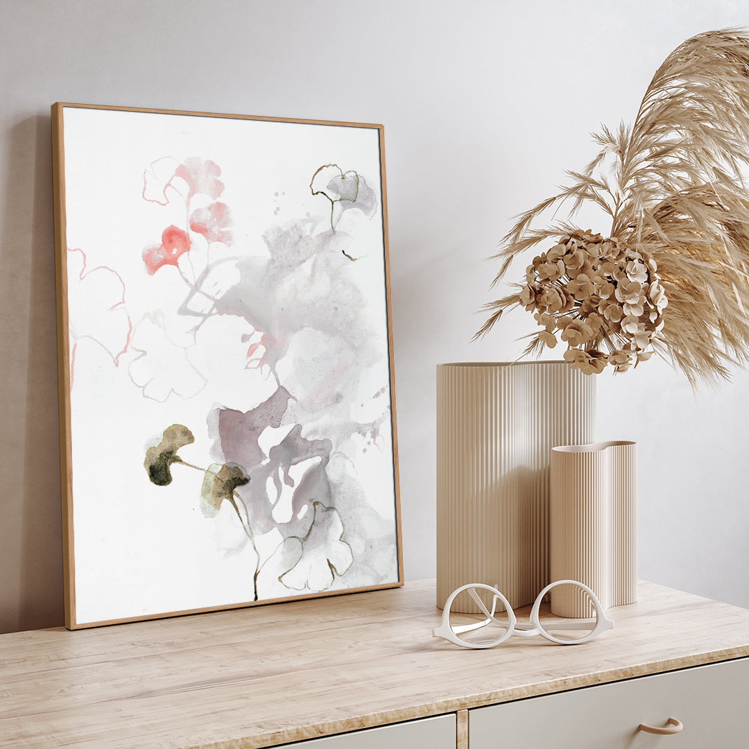 Pink Fall | INDRAMMET BILLEDE Indrammet billede MF 30x40 Egeramme