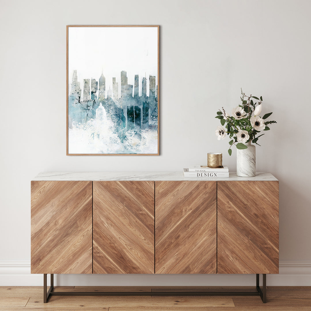 Nordic Lounge 2 | INDRAMMET BILLEDE Indrammet billede MF 30x40 Egeramme