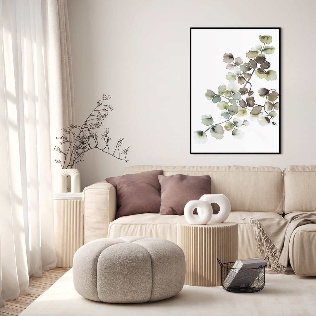 Water plants 1 | INDRAMMET BILLEDE Indrammet billede MF 30x40 Egeramme