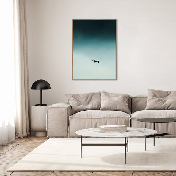 Seagul blue | INDRAMMET BILLEDE Indrammet billede MF