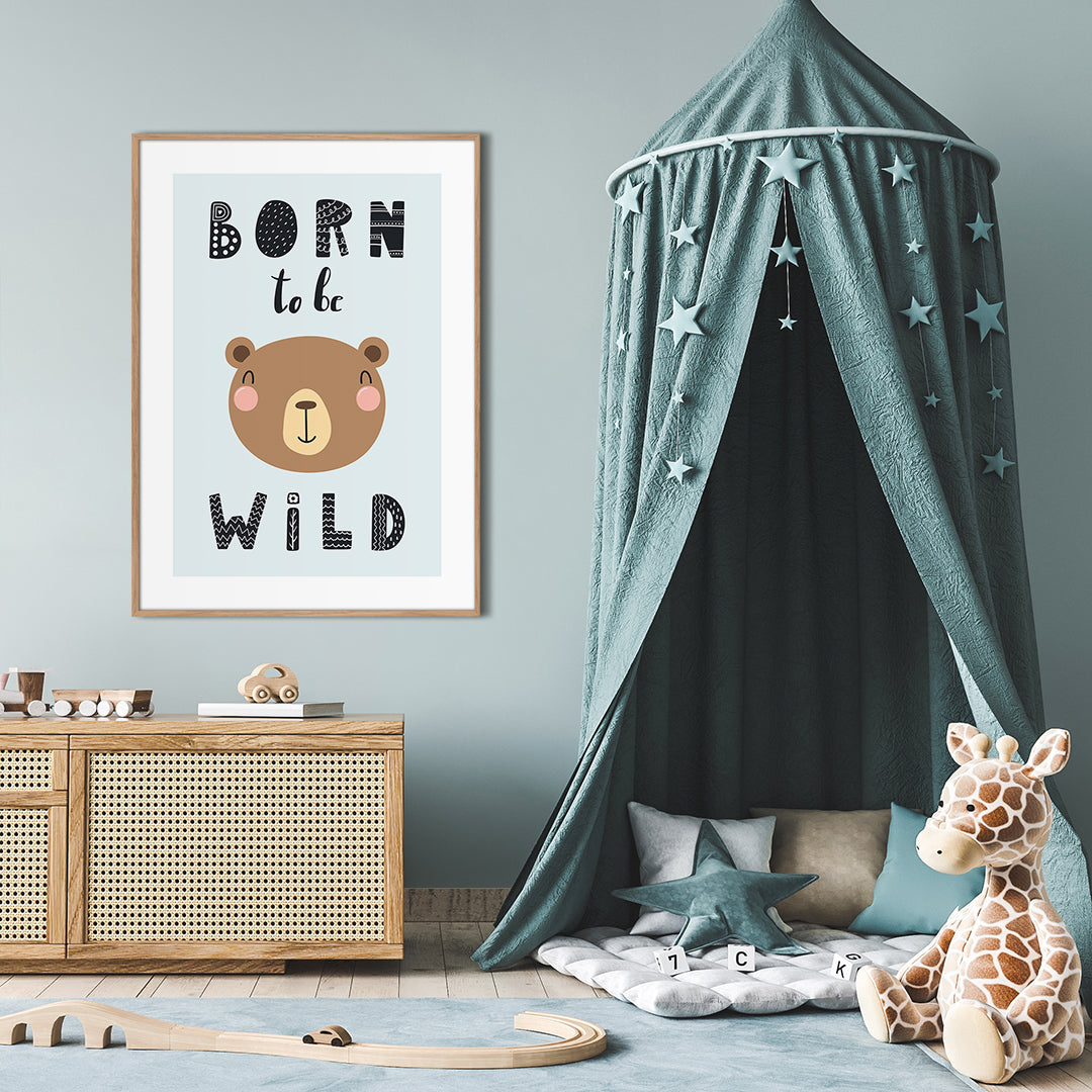 Born to be wild | INDRAMMET BILLEDE Indrammet billede MF 30x40 Egeramme