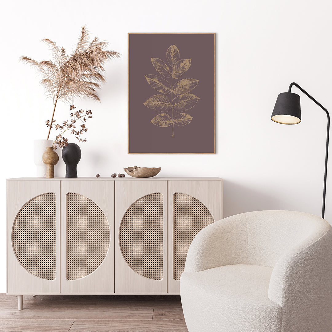 Botanica-2 | INDRAMMET BILLEDE Indrammet billede MF 30x40 Sort