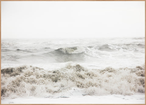 Breaking waves | INDRAMMET BILLEDE Indrammet billede MF 30x40 Egeramme
