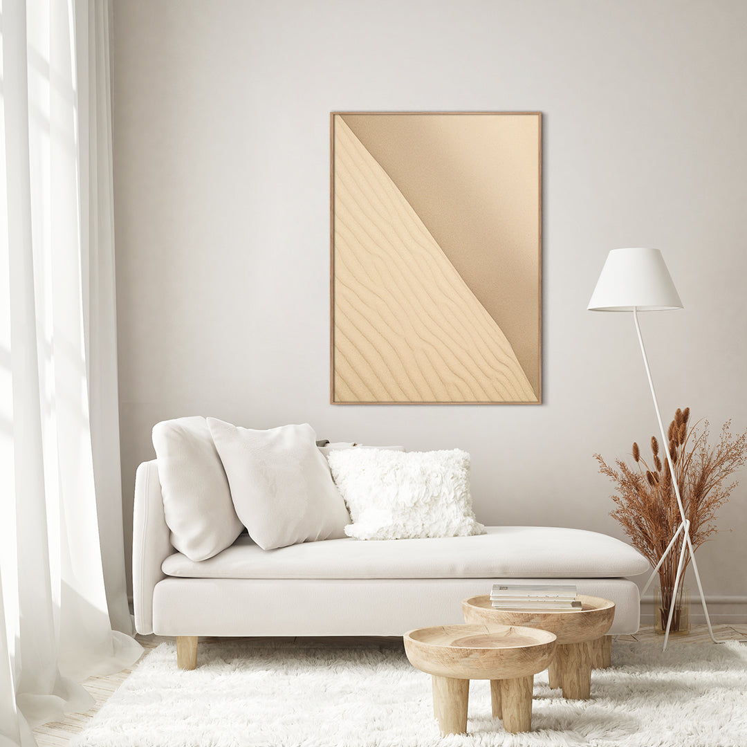 Sand 2 | INDRAMMET BILLEDE Indrammet billede MF 30x40 Sort