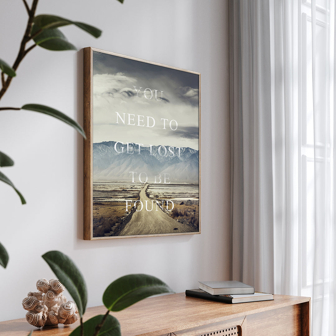 Get lost | INDRAMMET BILLEDE Indrammet billede MF