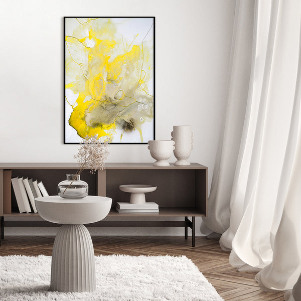 Yellow Line | INDRAMMET BILLEDE Indrammet billede MF