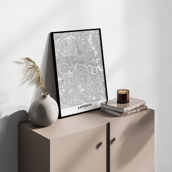 Map London | INDRAMMET BILLEDE Indrammet billede MF
