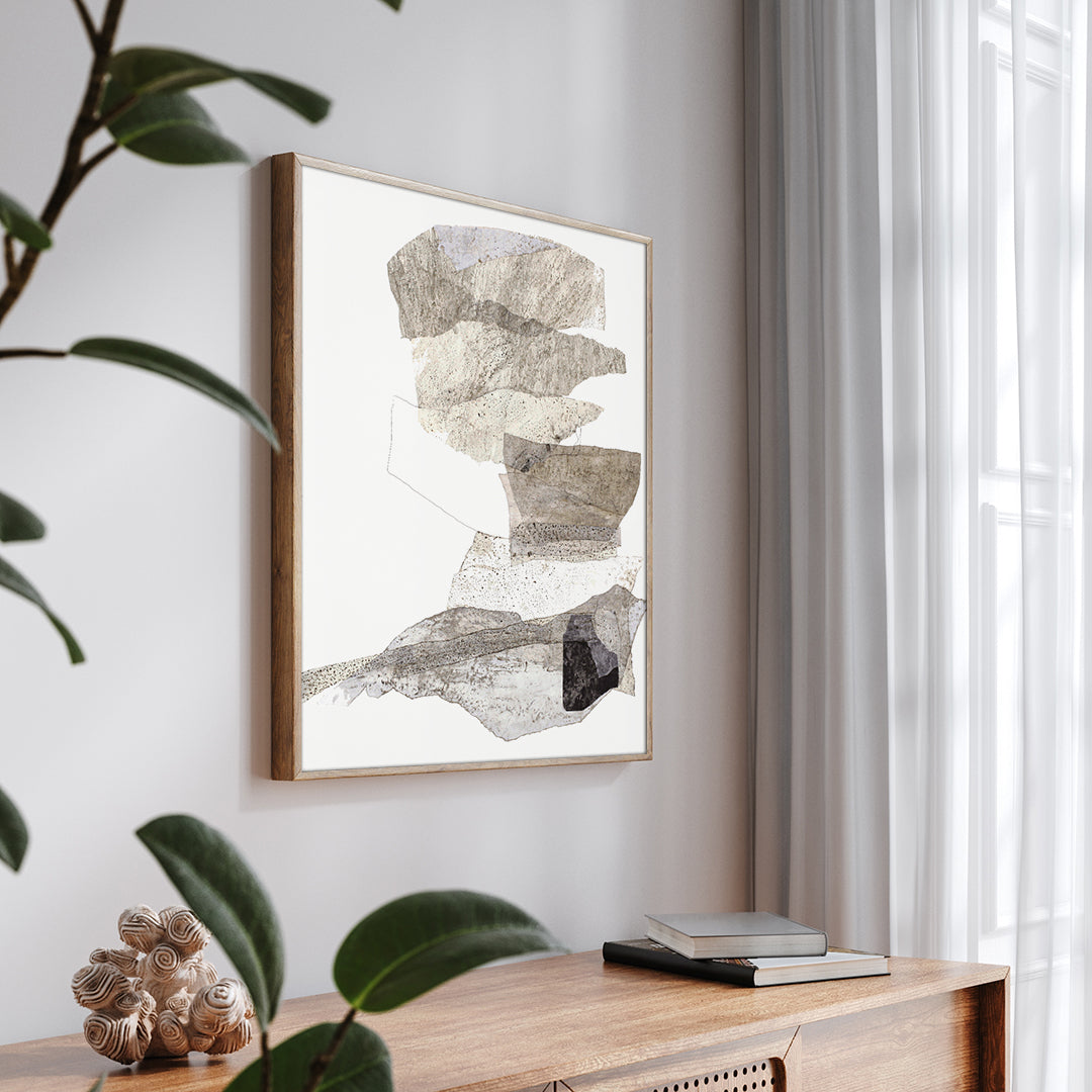Organza 2 | INDRAMMET BILLEDE Indrammet billede MF 30x40 Sort