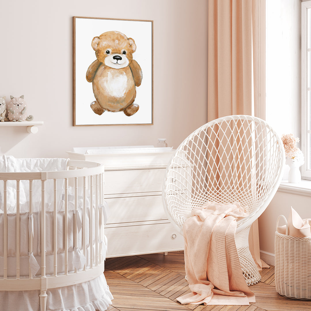 Little Bear | INDRAMMET BILLEDE Indrammet billede MF 30x40 Egeramme