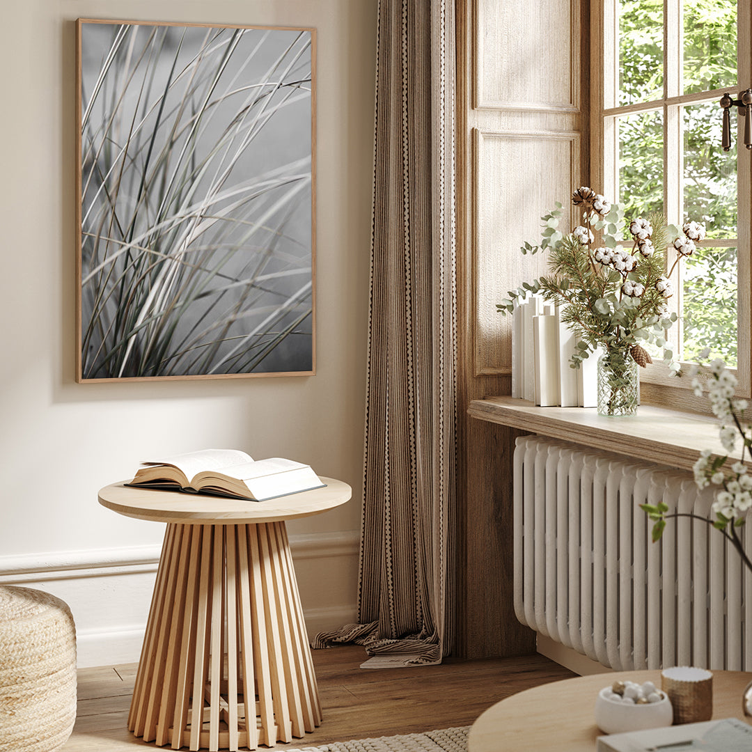 Mellow Grasses 1 | INDRAMMET BILLEDE Indrammet billede MF 30x40 Sort