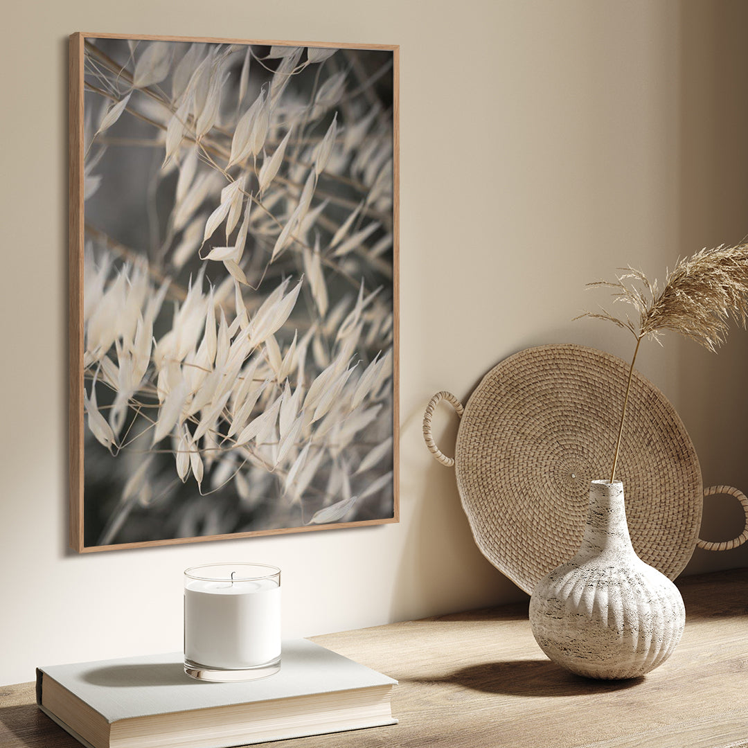 Mellow Grasses 4 | INDRAMMET BILLEDE Indrammet billede MF 30x40 Sort