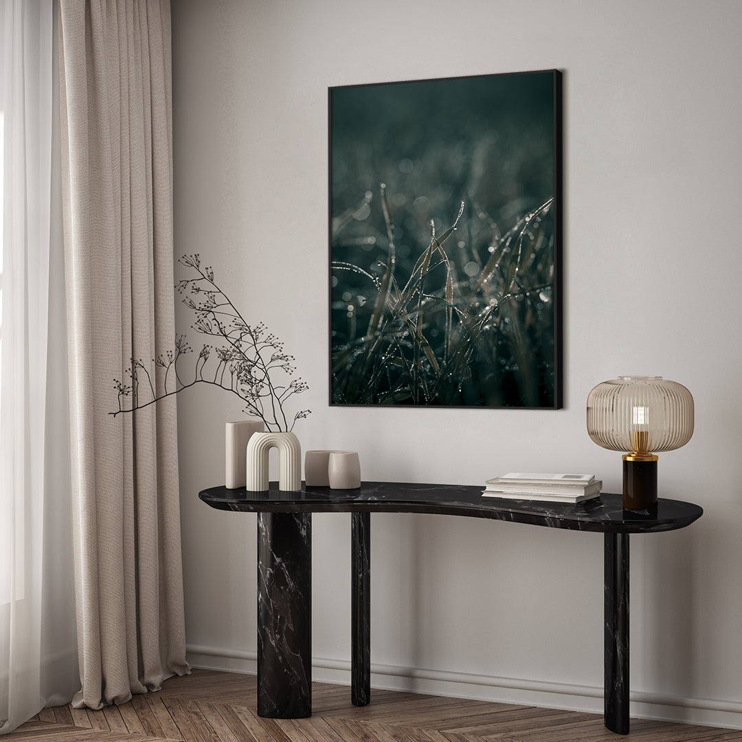 Mellow Grasses 5 | INDRAMMET BILLEDE Indrammet billede MF 30x40 Sort