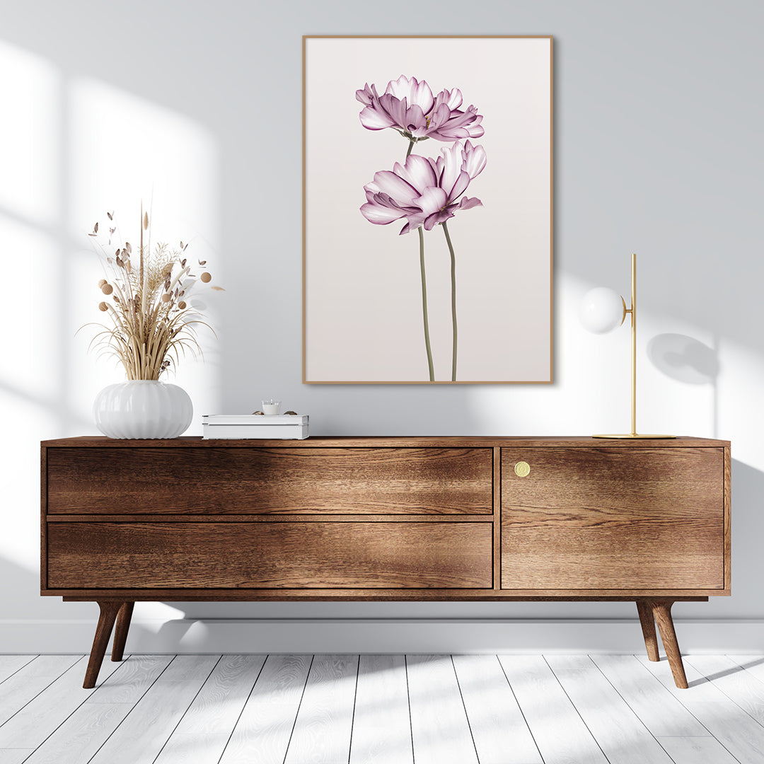 Cosmos 2 | INDRAMMET BILLEDE Indrammet billede MF 30x40 Sort