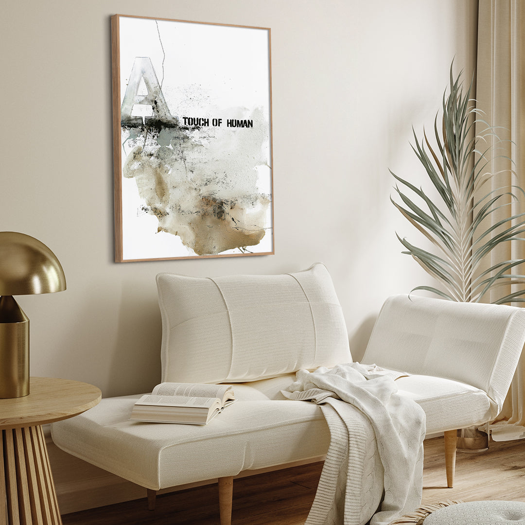 Touch of Human | INDRAMMET BILLEDE Indrammet billede MF 30x40 Sort