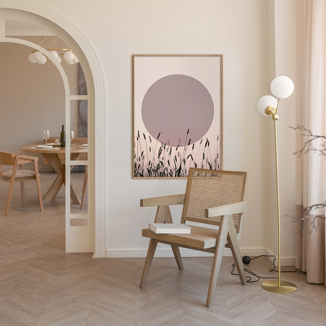 Sundown 1 | INDRAMMET BILLEDE Indrammet billede MF 30x40 Sort