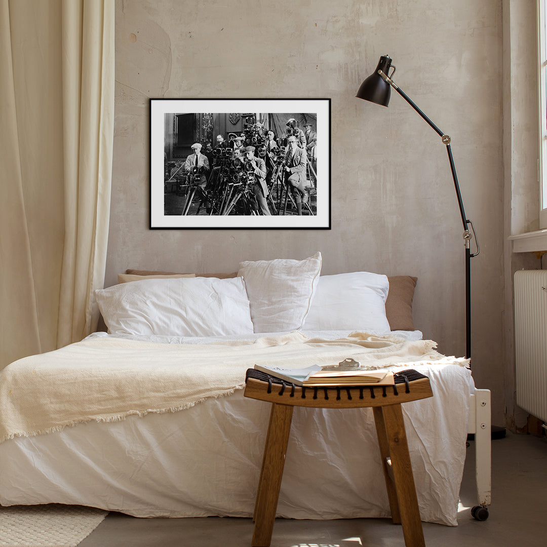 The crowd | INDRAMMET BILLEDE Indrammet billede MF 30x40 Sort