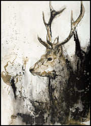 Wild Life 1 | INDRAMMET BILLEDE Indrammet billede MF 30x40 Sort