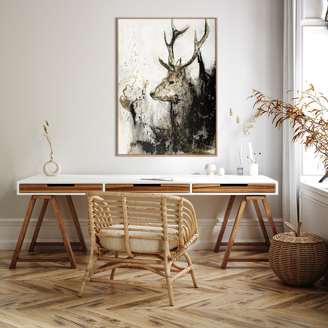 Wild Life 1 | INDRAMMET BILLEDE Indrammet billede MF 30x40 Egeramme