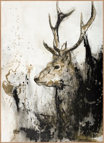Wild Life 1 | INDRAMMET BILLEDE Indrammet billede MF 30x40 Egeramme