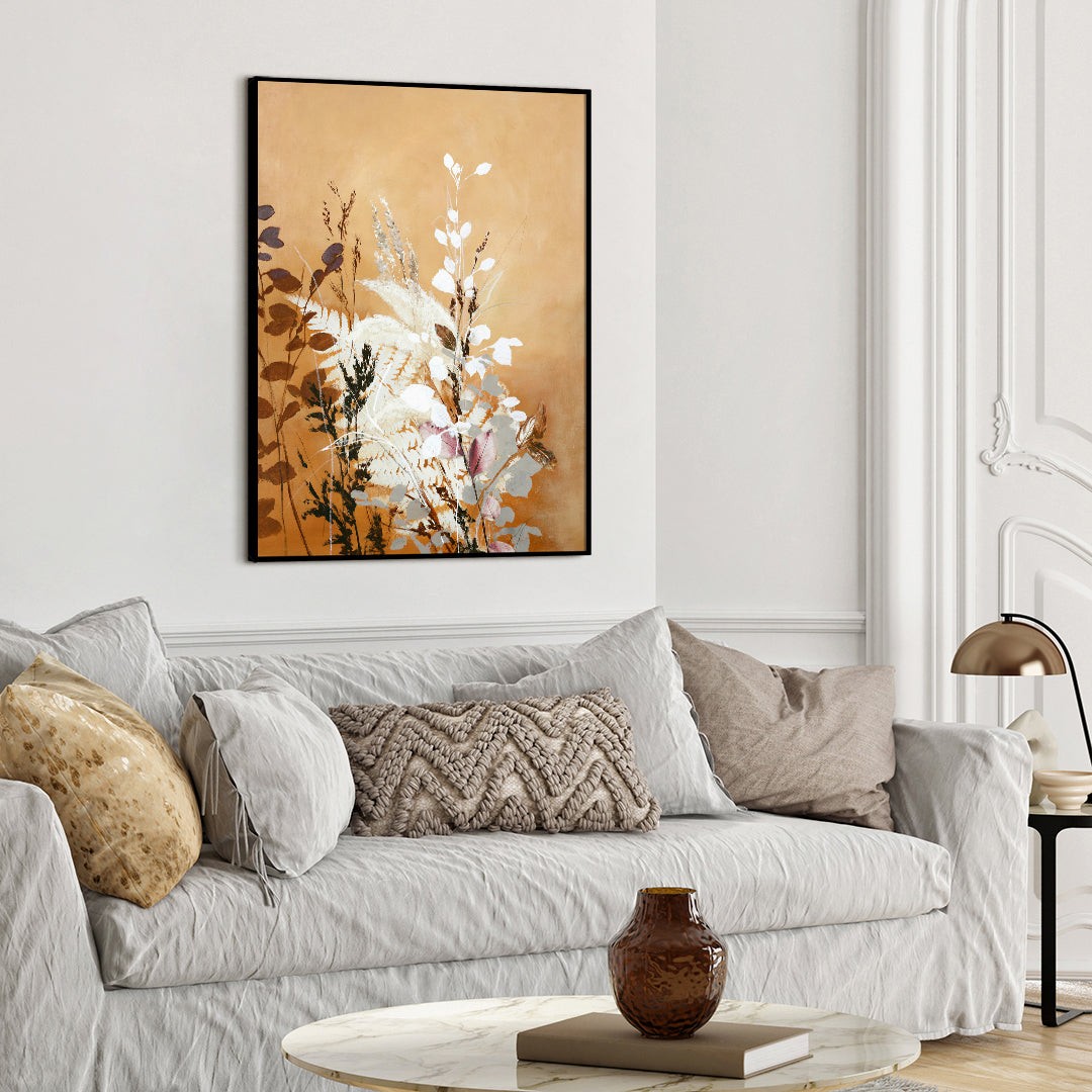 Light Leaves 5 | INDRAMMET BILLEDE Indrammet billede MF 30x40 Egeramme