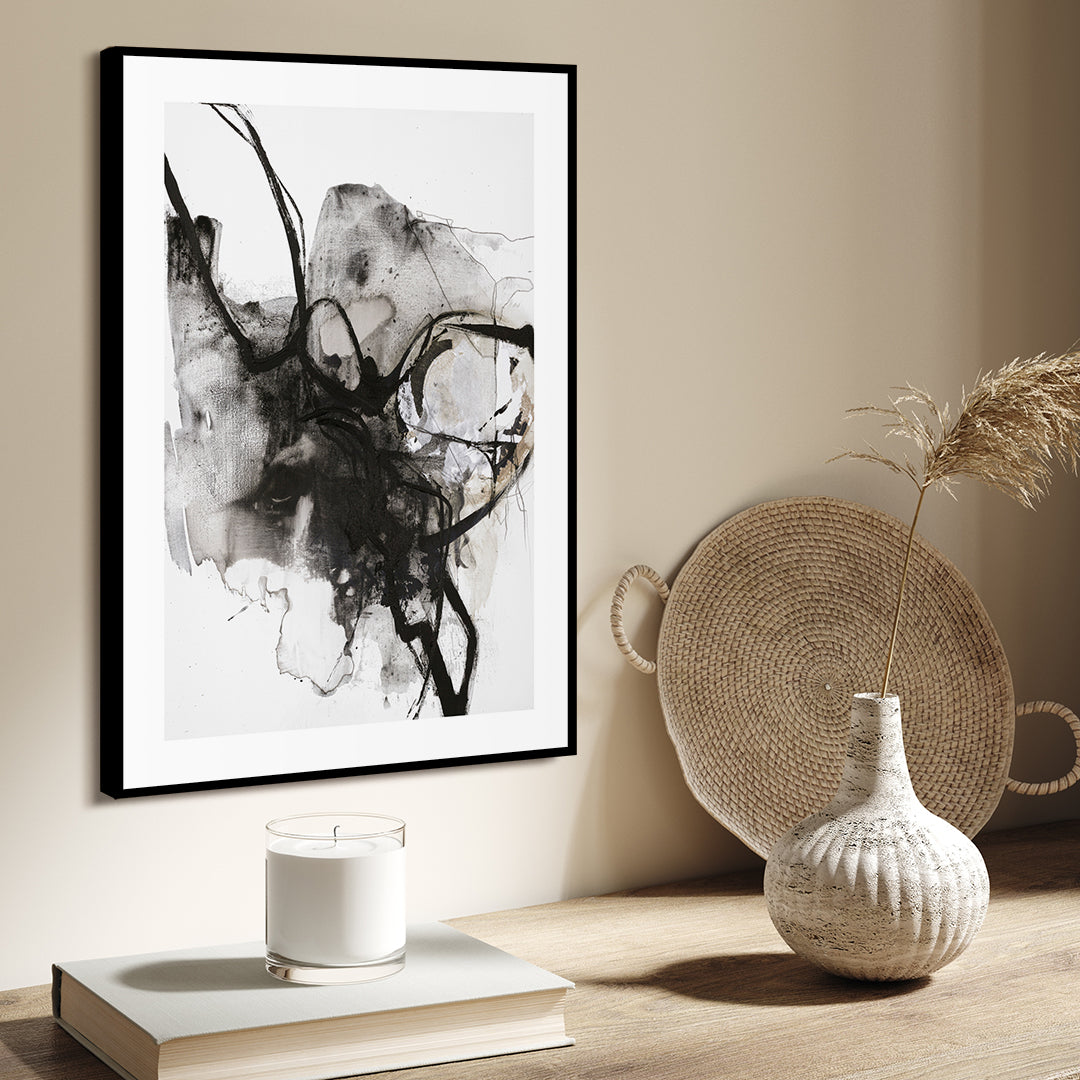 Sculpt | INDRAMMET BILLEDE Indrammet billede MF 30x40 Sort