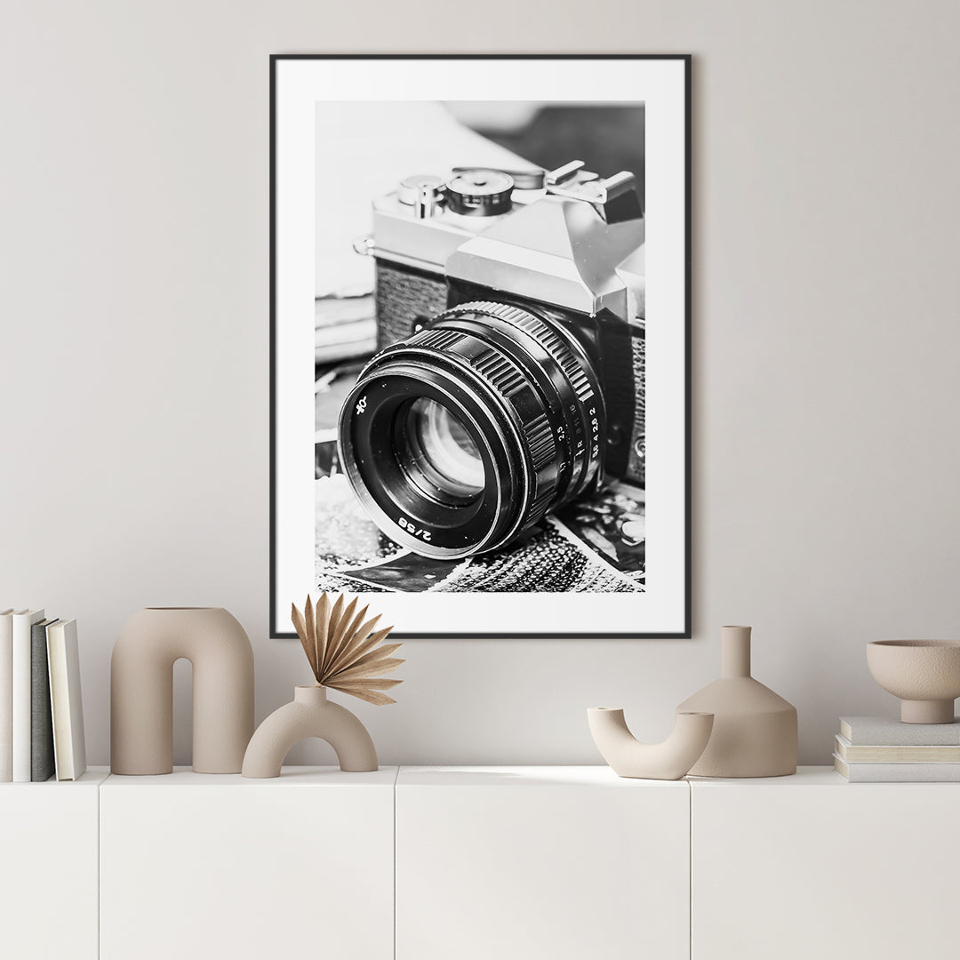 Vintage Photo | INDRAMMET BILLEDE Indrammet billede MF 30x40 Sort