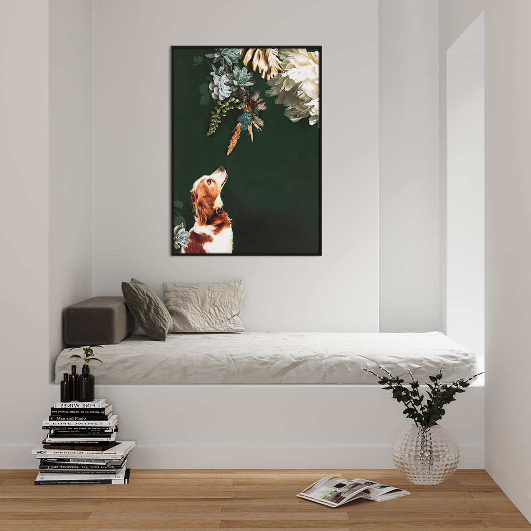 Pet Couture 1 | INDRAMMET BILLEDE Indrammet billede MF 30x40 Sort