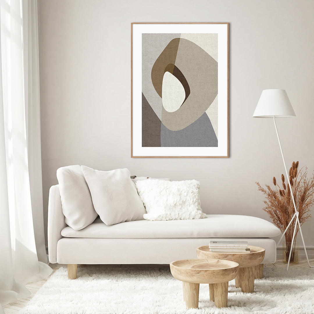 Picasa Greige 2 | INDRAMMET BILLEDE Indrammet billede MF 30x40 Egeramme