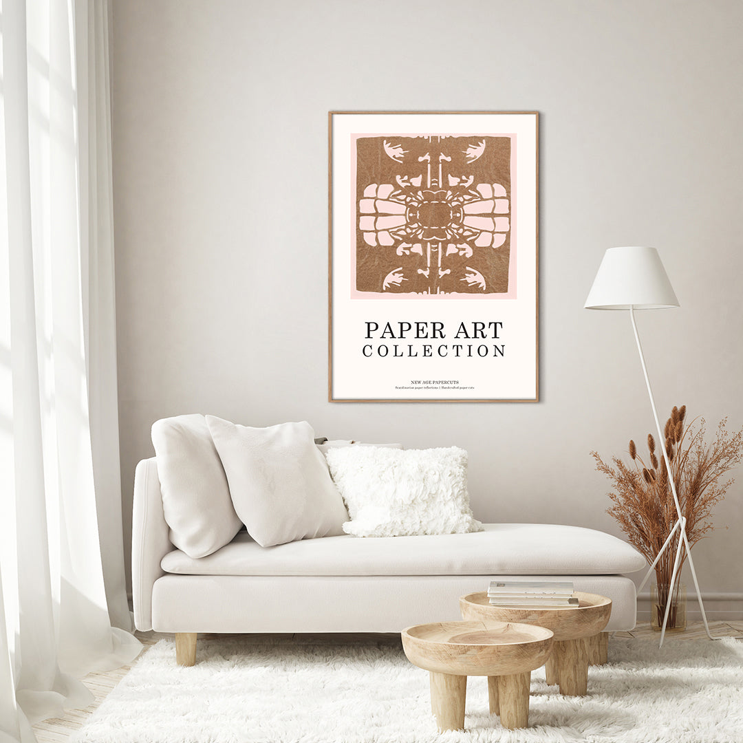 Paper Art 2 | INDRAMMET BILLEDE Indrammet billede MF 30x40 Sort