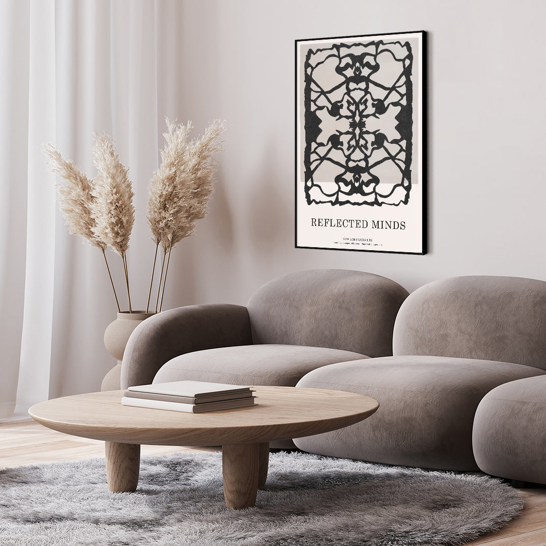 Paper Art 3 | INDRAMMET BILLEDE Indrammet billede MF 30x40 Sort