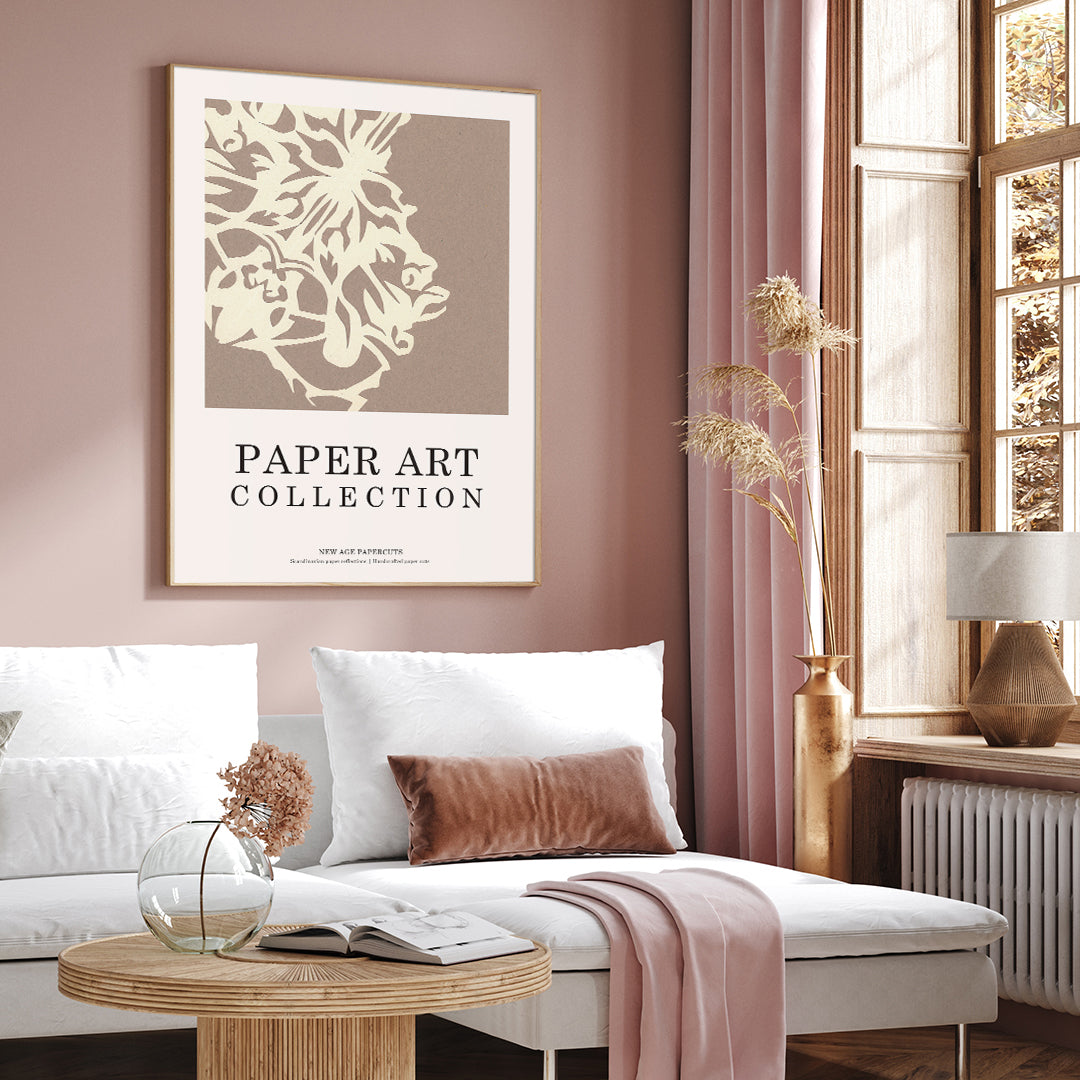 Paper Art 5 | INDRAMMET BILLEDE Indrammet billede MF 30x40 Sort