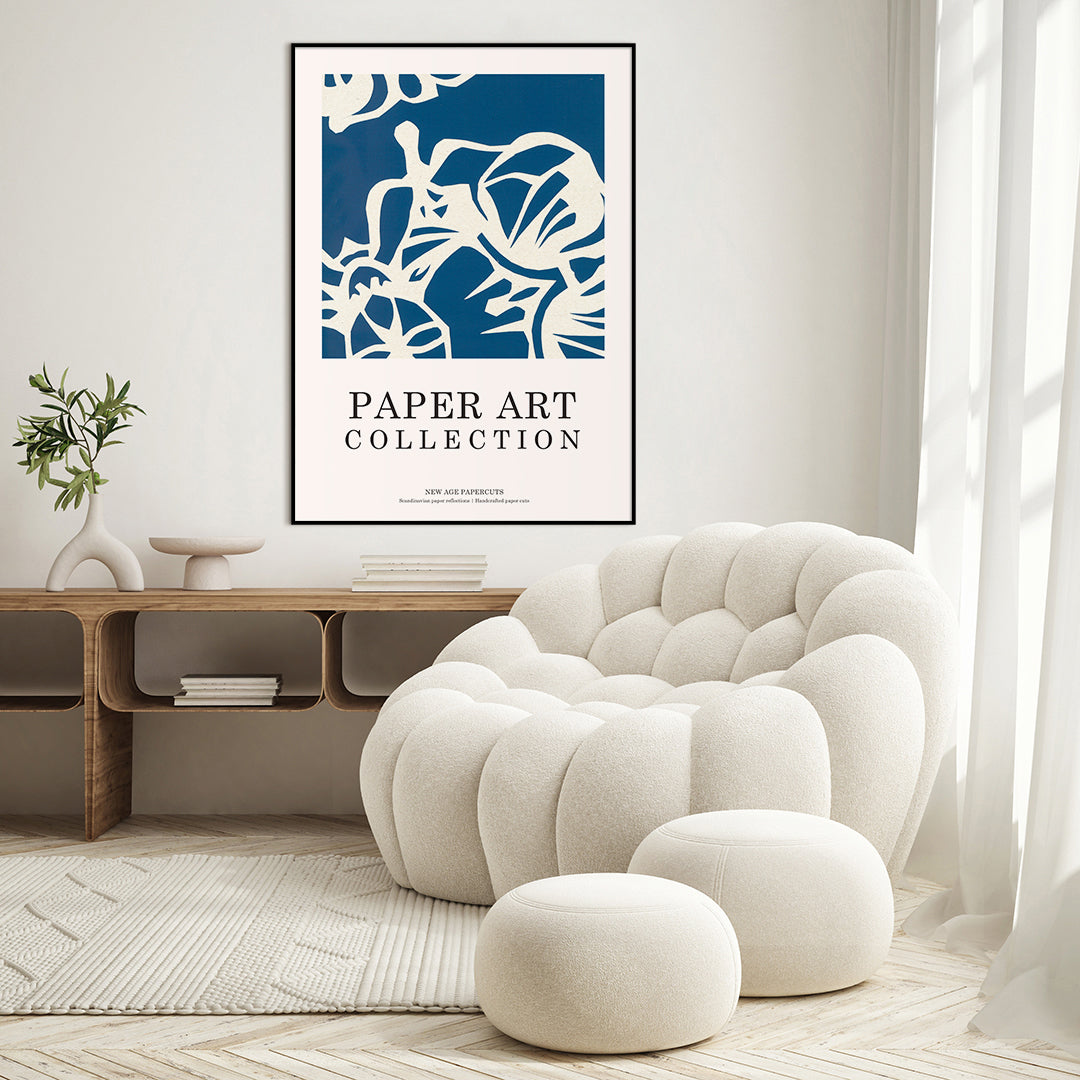 Paper Art 6 | INDRAMMET BILLEDE Indrammet billede MF 30x40 Sort