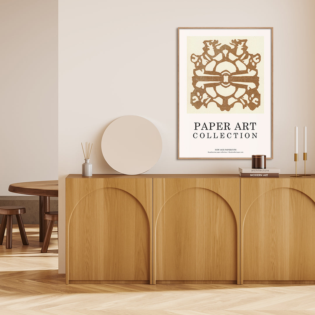 Paper Art 9 | INDRAMMET BILLEDE Indrammet billede MF 30x40 Sort