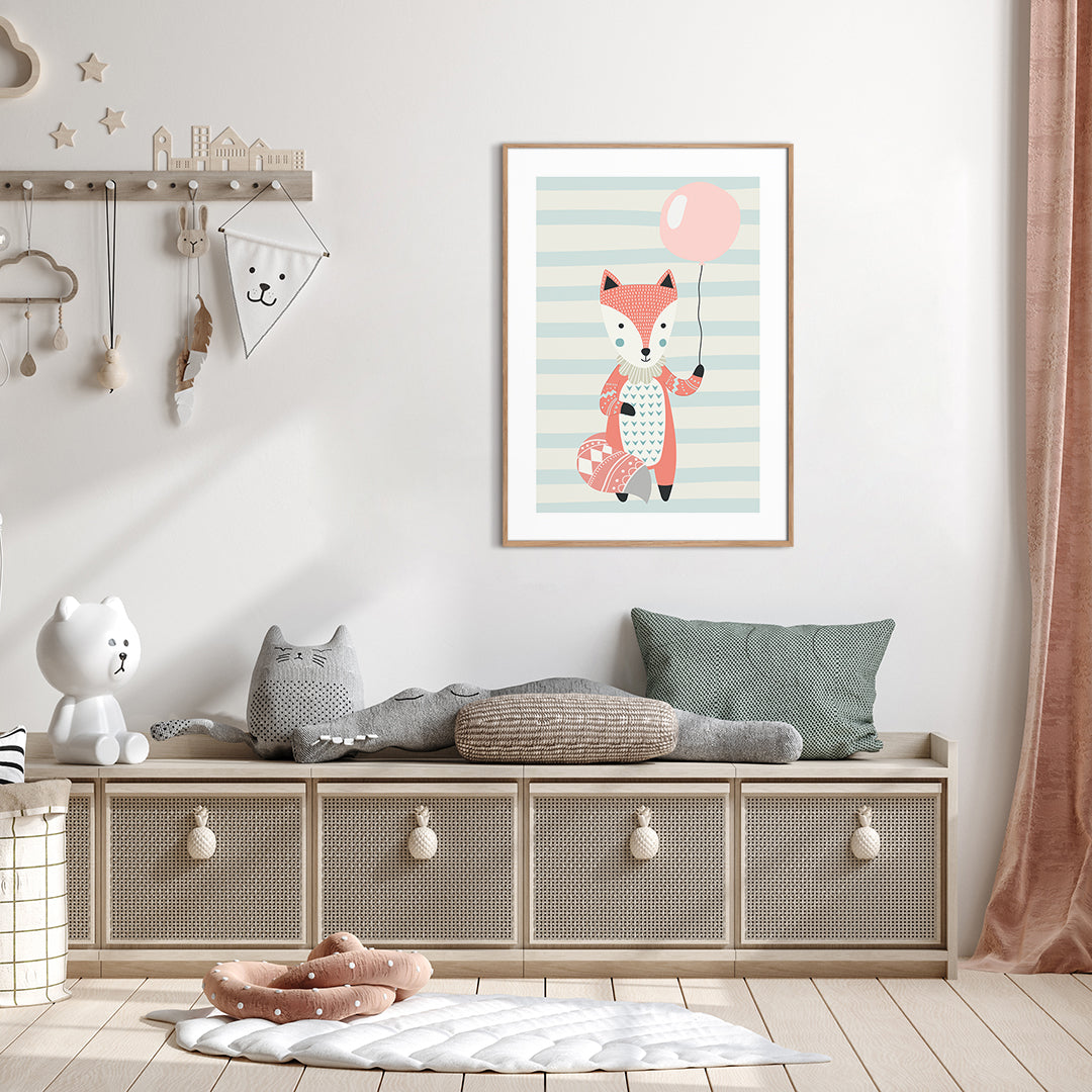 Nordic Fox 1 | INDRAMMET BILLEDE Indrammet billede MF 30x40 Egeramme