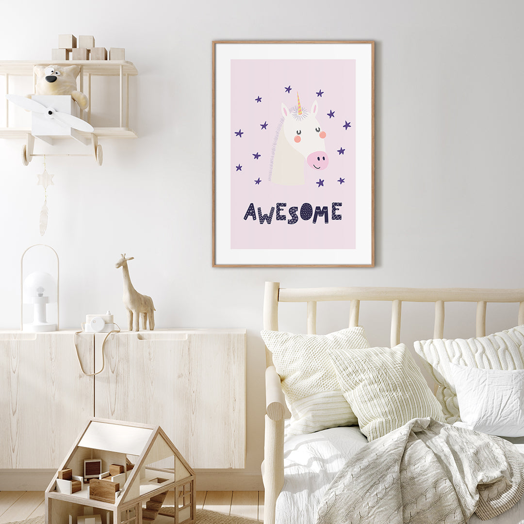 Awesome | INDRAMMET BILLEDE Indrammet billede MF 30x40 Egeramme