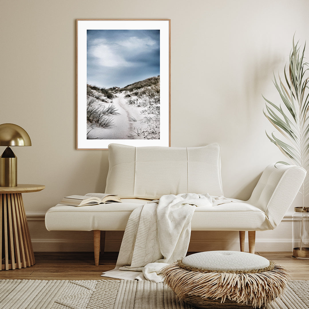 The path | INDRAMMET BILLEDE Indrammet billede MF 30x40 Sort