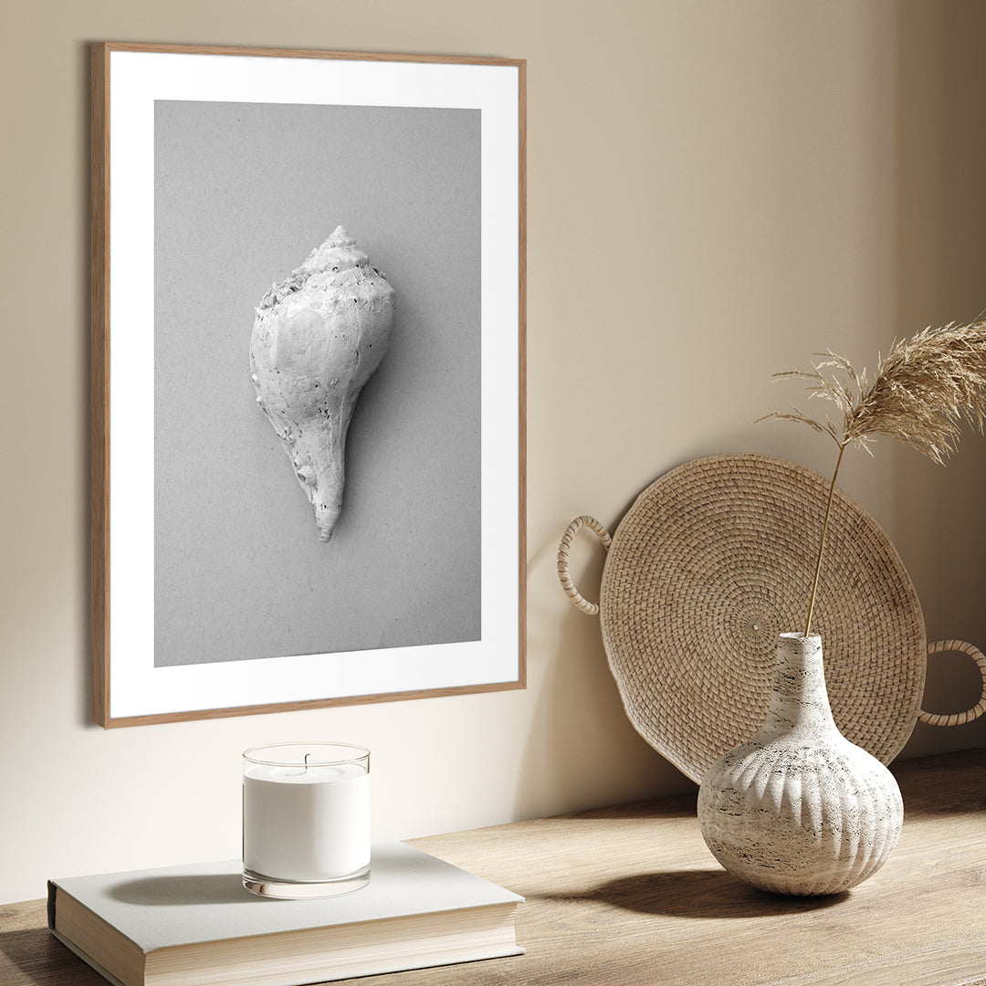 Shell | INDRAMMET BILLEDE Indrammet billede MF 30x40 Egeramme