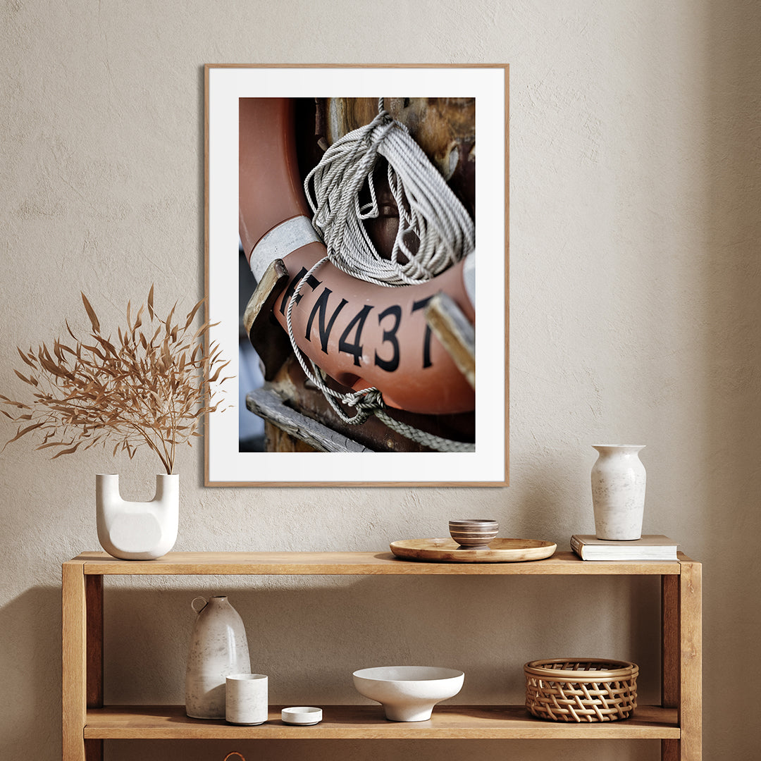 Lifebuoy | INDRAMMET BILLEDE Indrammet billede MF 30x40 Egeramme