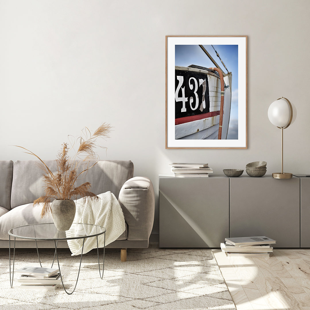 FN437 | INDRAMMET BILLEDE Indrammet billede MF 30x40 Egeramme