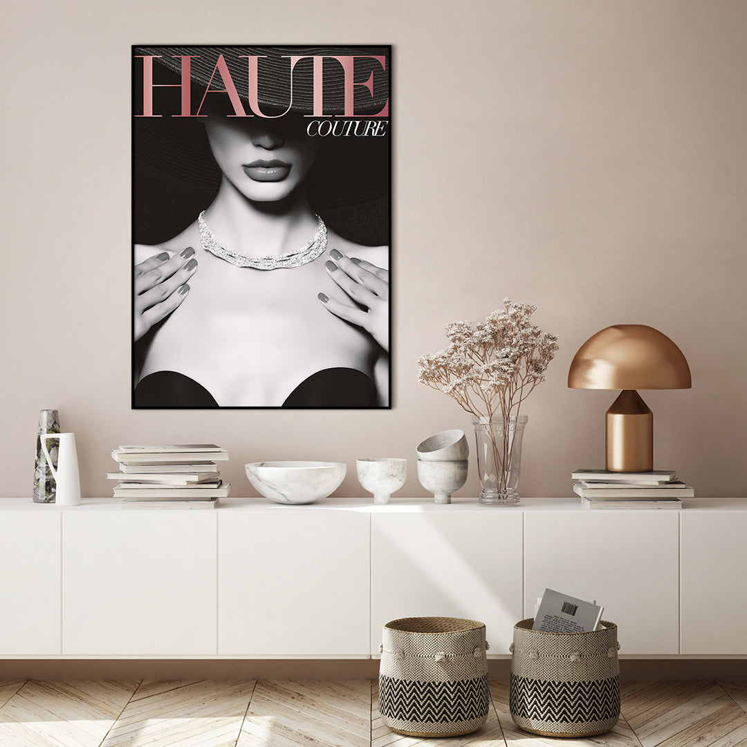 Couture 2 | INDRAMMET BILLEDE Indrammet billede MF 30x40 Sort